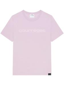 Courrèges футболка с логотипом, розовый