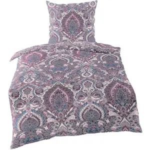 Постельное белье BIERBAUM «Большие Орнаменты» с орнаментом, цвет viola