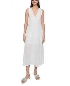 Платье Naya с ажурными вставками Rebecca Minkoff, белый