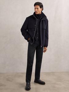 Прямые брюки Canterbury из хлопковой смеси Reiss, Navy