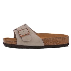 Тихие нескользящие сандалии-слайдеры женские Khadgar, White Gray