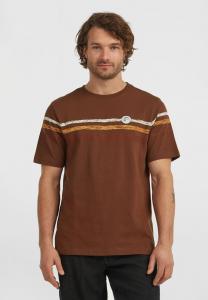 Футболка O'Neill O'RIGINALS STRIPE T-SHIRT, Hazel Spice/Cognac