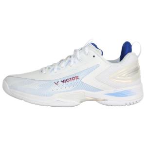 Victor Бадминтонные туфли с амортизаторами, устойчивые к истиранию, нескользящие, низкие, унисекс, белые, синие