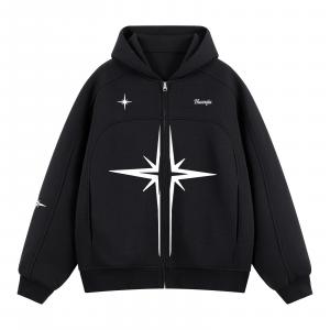 Свитшот-куртка Unisex HUANQIU, черный