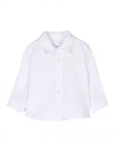 Рубашка с вышитым логотипом Patachou, белый