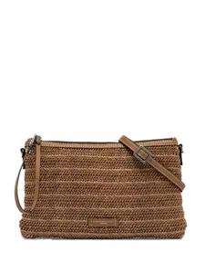 Плетеный клатч marcella GIANNI CHIARINI, коричневый