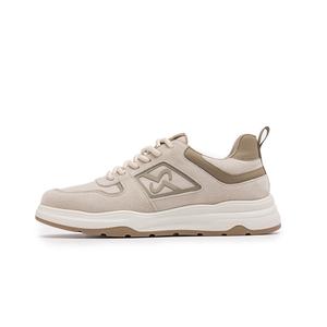 LAORENTOU Повседневные туфли мужские низкие бежево-хаки/серо-зеленые