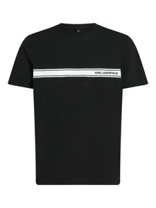 Футболка с логотипом KARL LAGERFELD, черный