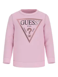Толстовка с логотипом Guess Kids, розовый