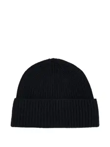 Вязаная шапка в рубчик Eric Bompard, черный