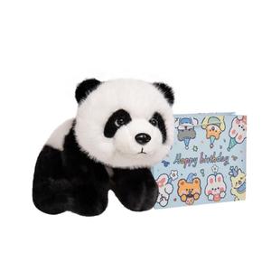 Плюшевая игрушка Floral Panda Dolls высотой 30см/45см/65см Fat Fat Dragon, черный