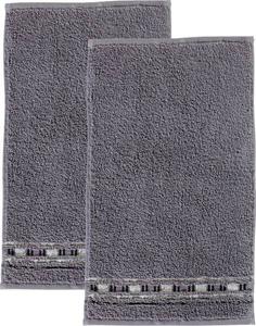 Гостевое полотенце Erwin Müller 2er-Pack 201789, 30x1x50 см цвет grau/natur