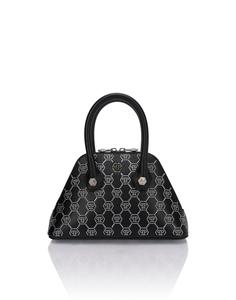 Сумка Philipp Plein Majestic с монограммой, маленькая Philipp Plein, черный