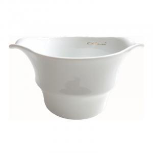 Фарфоровая миска для круп Ab ovo Black & White с 2 ручками белая 0,40 л Luigi Colani, белый