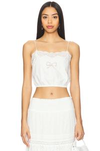 Топ Aliaya Loveshackfancy, optic white