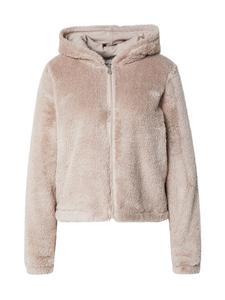 ONLY PLAY Спортивная флисовая куртка 'ONPCas Fluf' в темно-бежевом цвете