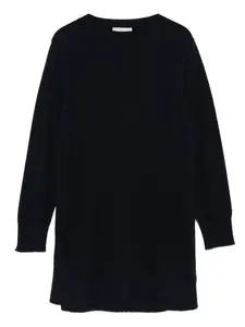 Шерстяной свитер с круглым вырезом Intrecci, синий