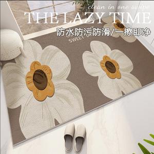 Budis Ковер 90х120 см для прихожей/уличный, из ПВХ кожи, водонепроницаемый, нескользящий, моющийся, грязеотталкивающий, износостойкий, обрезной, Modern 365