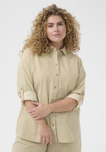 Блузка на пуговицах STRIPED Kaffe Curve, бежевый