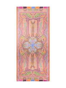 Шарф с принтом пейсли ETRO, оранжевый