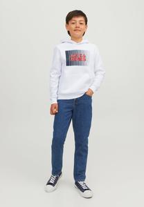 Толстовка JJECORP LOGO HOOD PLAY Jack & Jones Junior, цвет white