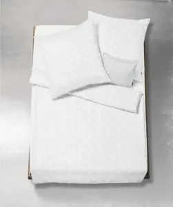 Постельное белье жаккардовое Jade Checkered 135x200 см + 80x80 см White Fleuresse