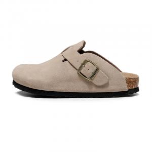 Golofi Женские тапочки с закрытым носком 151 Абрикос (из натуральной кожи), цвет 151 Apricot (Top Grain Closed Toe)