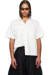 Sacai Белая легкая джинсовая рубашка