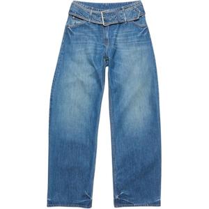 Джинсы с поясом Acne Studios, синий