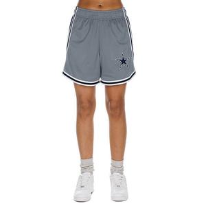 Женские шорты Dallas Cowboys Sport Classics mesh серебристые/темно-синие New Era