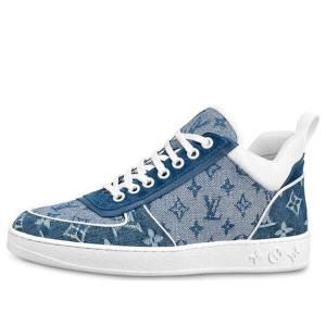 Кроссовки lv boombox monogram sneakers denim-blue Louis Vuitton, синий