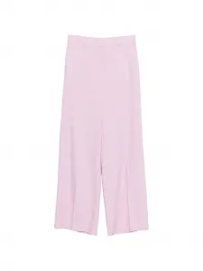 Палаццо с поясными шлевками Msgm, розовый