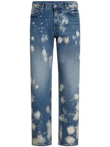 Прямые джинсы с выбеленным эффектом Karl Lagerfeld Jeans, синий