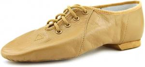 Женские джазовые туфли Bloch Dance Jazzsoft с раздельной подошвой из кожи, Tan