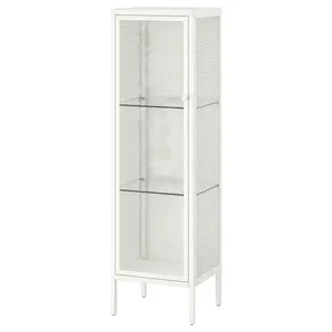 Шкаф со стеклянной дверью, белый, 34x30x116 см, BAGGEBO IKEA