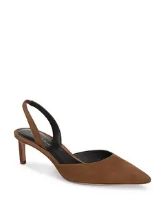 Женские туфли-лодочки Caroline с открытой пяткой Veronica Beard, коричневый