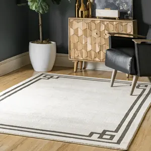 Коврик Imani Classic Border Area nuLOOM, 122x183 см, бежевый