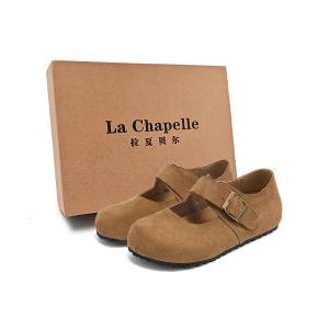 Модный японский стиль, универсальные полусапожки-броги, повседневные туфли-броги, женские, верблюжьего цвета La Chapelle, Camel