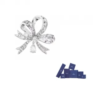 Вольта Боу большое коктейльное кольцо Swarovski