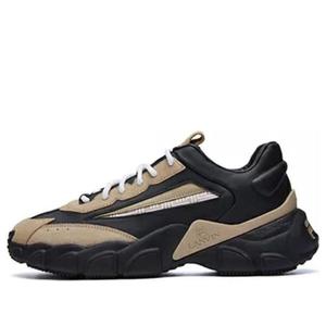 Кроссовки lanvin x low-top running shoes black/yellow Fila, черный