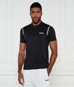 Поло BOSS x Маттео Берреттини Парик МБ 8 slim fit Boss Green, черный