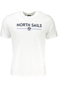 Мужская футболка North Sails хлопковая с принтом на груди, белый