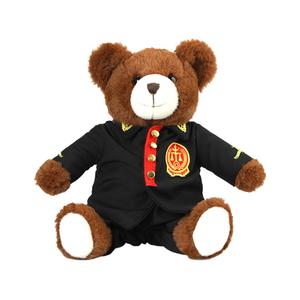 Плюшевая кукла Judge Bear высотой 23 см Shu family, коричневый