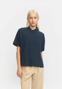 Блузка на пуговицах Soft Rebels, темно-синий