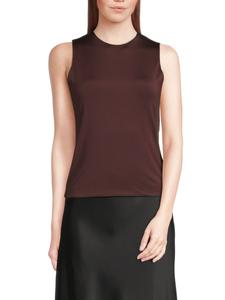 Топ из атласа Shell Vince, цвет Cherry Night