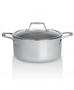 CeraTerra - Суповая кастрюля объемом 5 л с крышкой Techef, серый