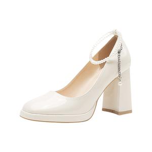 Туфли на высоком каблуке, женские, цвета экрю BIGTREE, Ecru