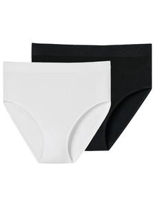 Трусики SCHIESSER Retro Classic Seamless, черный/белый