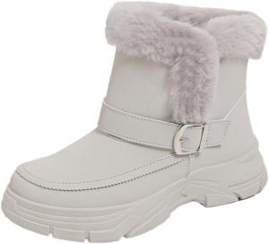 Зимние женские большие теплые хлопковые сапоги. Подкладка теплая и комфортная. Прочная и противоскользящая подошва отличная. Поверхность обуви гладкая и аккуратная. Clolinde, Grey