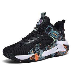 King Jinmai Амортизирующие износостойкие дышащие низкие кеды мужские - черный голубой серый, цвет Black Cyan Gray